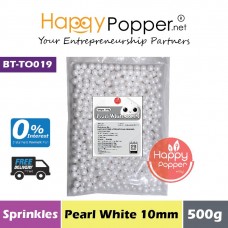 Sprinkles - Pearl White 10mm 500g (30pkt/ctn) BT-TO019 - 珍珠白糖珠 10毫米 500克