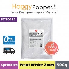 Sprinkles - Pearl White 2mm 500g (30pkt/ctn) BT-TO016 - 珍珠白糖珠 2毫米 500克