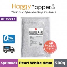 Sprinkles - Pearl White 4mm 500g (30pkt/ctn) BT-TO017 - 珍珠白糖珠 4毫米 500克