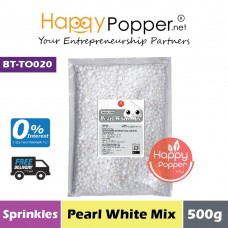 Sprinkles - Pearl White Mix 500g (30pkt/ctn) BT-TO020 - 珍珠白糖珠 混合大小 500克