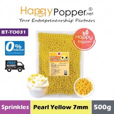 Sprinkles - Pearl Yellow 7mm 500g (30pkt/ctn) BT-TO031 - 珍珠黄糖珠 7毫米 500克 Sprinkles - Pearl Yellow 7mm 500g (30pkt/ctn) BT-TO031 - 珍珠黄糖珠 7毫米 500克