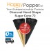 Cone Sugar Heart Shape 72 ( Black / Charcoal ) (PK) ( 72/Ctn ) IC-C0012 竹炭心形冰淇淋甜筒