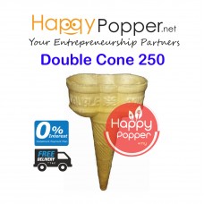 Cone Double 250 (PK) ( 250/Ctn )  IC-C0004 双孔冰淇淋甜筒（250个/箱）