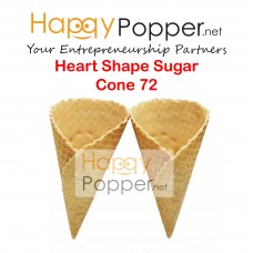 Heart Shape Sugar Cone 72 IC-C0010 心形甜筒（72个/箱）