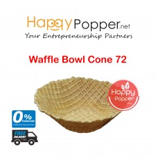 Cone Sugar Waffle Bowl 72 (PK) ( 72/Ctn )  IC-C0011 碗形甜筒（72个/箱）