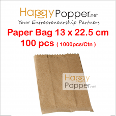 Paper Bag 5s 100Pcs ( 1000pcs / Ctn ) PK-T0021 褐色包装纸袋