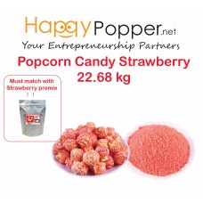 Popcorn Candy Strawberry 22.68 kg PC-I0029 草莓味专用爆米花糖22.68公斤