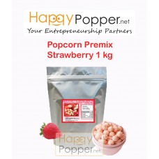 Popcorn Coating Powder Premix Strawberry 1 kg BT-P0005 草莓味爆米花预拌粉1公斤