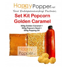 Set Kit Popcorn Golden Caramel ( 500g + 500g + 500g )