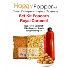 Set Kit Popcorn Royal Caramel ( 500g + 500g + 500g )