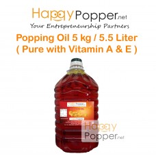 Popping Oil 5 kg ( Pure with Vitamin A & E ) PC-I0013 爆米花专用油（纯含维生素 A & E）5公斤