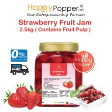 Strawberry Fruit Jam 2.5kg ( Contains Fruit Pulp )  ( 6 Btl/Ctn ) WF-I0060 草莓果酱2.5公斤 (含果肉）