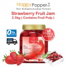 Strawberry Fruit Jam 2.5kg ( Contains Fruit Pulp )  ( 6 Btl/Ctn ) WF-I0060 草莓果酱2.5公斤 (含果肉）