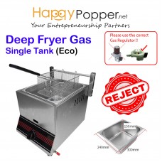 DF-M0014 (R) Deep Fryer 6 Liter Single Tank ( Gas ) ( Eco ) 6升单缸燃气炸炉