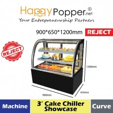 FC-M0001(R) Cake Chiller Showcase Curve ( 900 x 650 x 1200mm ) ( 2 TIER ) - 蛋糕冷冻柜