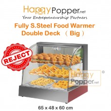 FW-M0002(R) Food Warmer Display Showcase Double Deck Stainless Steel ( Big ) 不锈钢大保温柜
