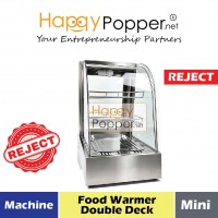 FW-M0011(R) Food Warmer Display Showcase Stainless Steel Double Deck ( Mini ) - 不锈钢迷你保温柜