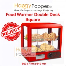 Food Warmer Display Showcase Double Deck ( Square ) ( Reject Stock ) FW-M0014(R) 方形保温柜