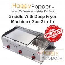 Griddle With Deep Fryer Machine ( Gas-2 in 1 ) ( Reject Stock ) GR-M0011(R) 55型燃气扒炸一体炉