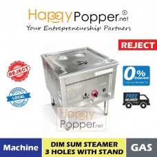 SM-M0016(R) Dim Sum Steamer 3 Holes With Stand (Gas) - 带支架三孔燃气点心蒸炉