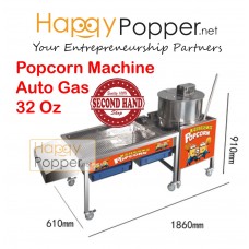 Popcorn Machine Auto with Stand 32oz ( Gas ) 2ND-0044 燃气爆米花机32安士