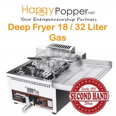 2ND-0102 Deep Fryer 18 Lilter / 30 Liter 1 Basket ( Gas )   18升燃气炸炉