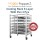 2ND-0136 Cooling Rack 6 Layer with Pan 3 pcs 烤盘架6层带3个不锈钢盘