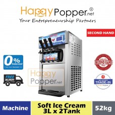 2ND-0170  Soft Ice Cream Machine 3L x 2Tank 52kg - 软冰淇淋机 3升 x 2缸 (52公斤)
