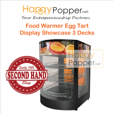 Food Warmer Egg Tart  Display Showcase 3 Decks ( 2 Hand )