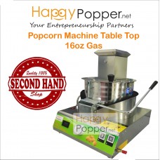 Popcorn Machine Table Top 16oz Gas ( 2 Hand ) 2ND-0036 台式燃气爆米花机16安士
