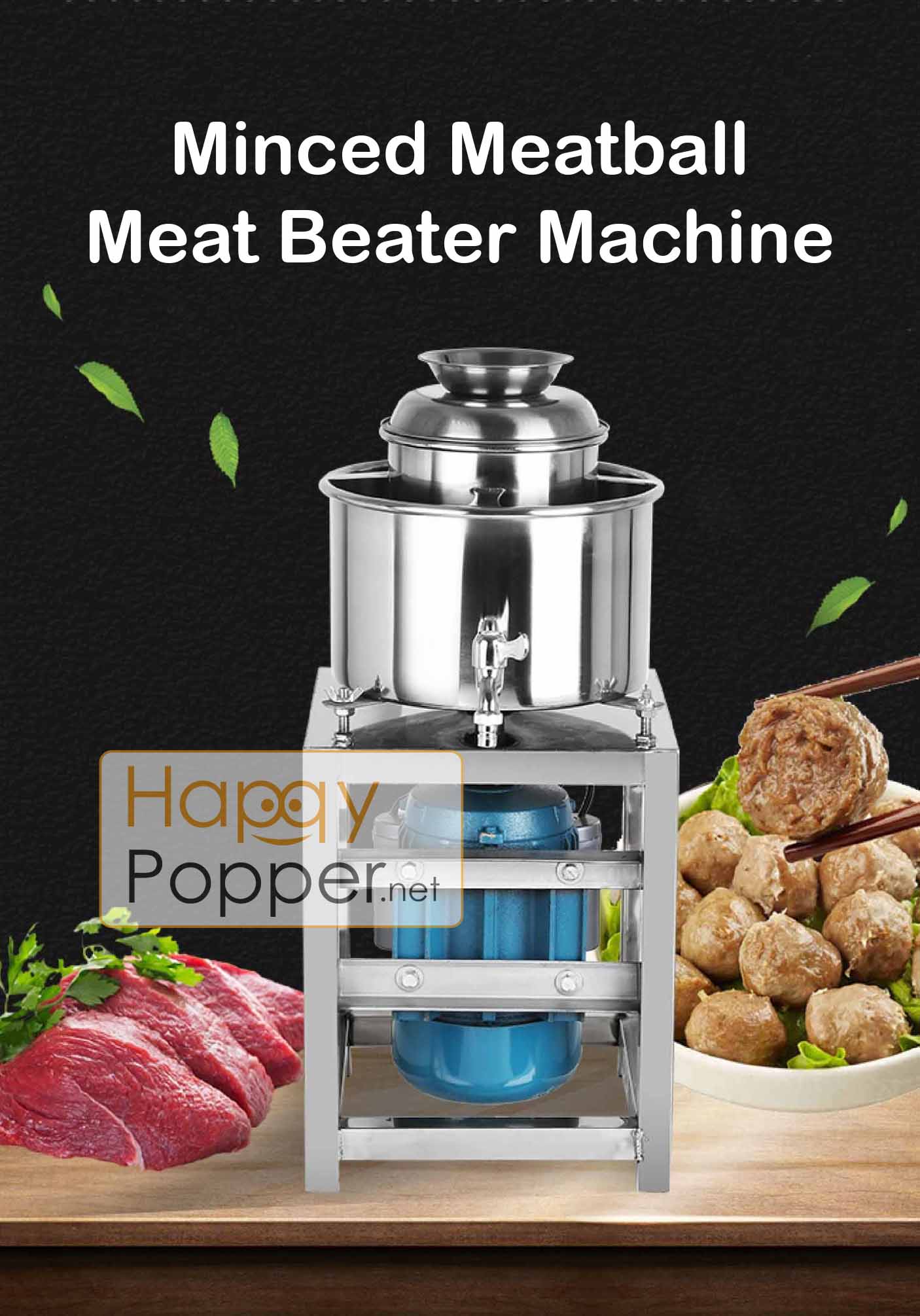 Meatball Beater Beating Grinder Machine ( Meat , Fish , Onion , Chili ...